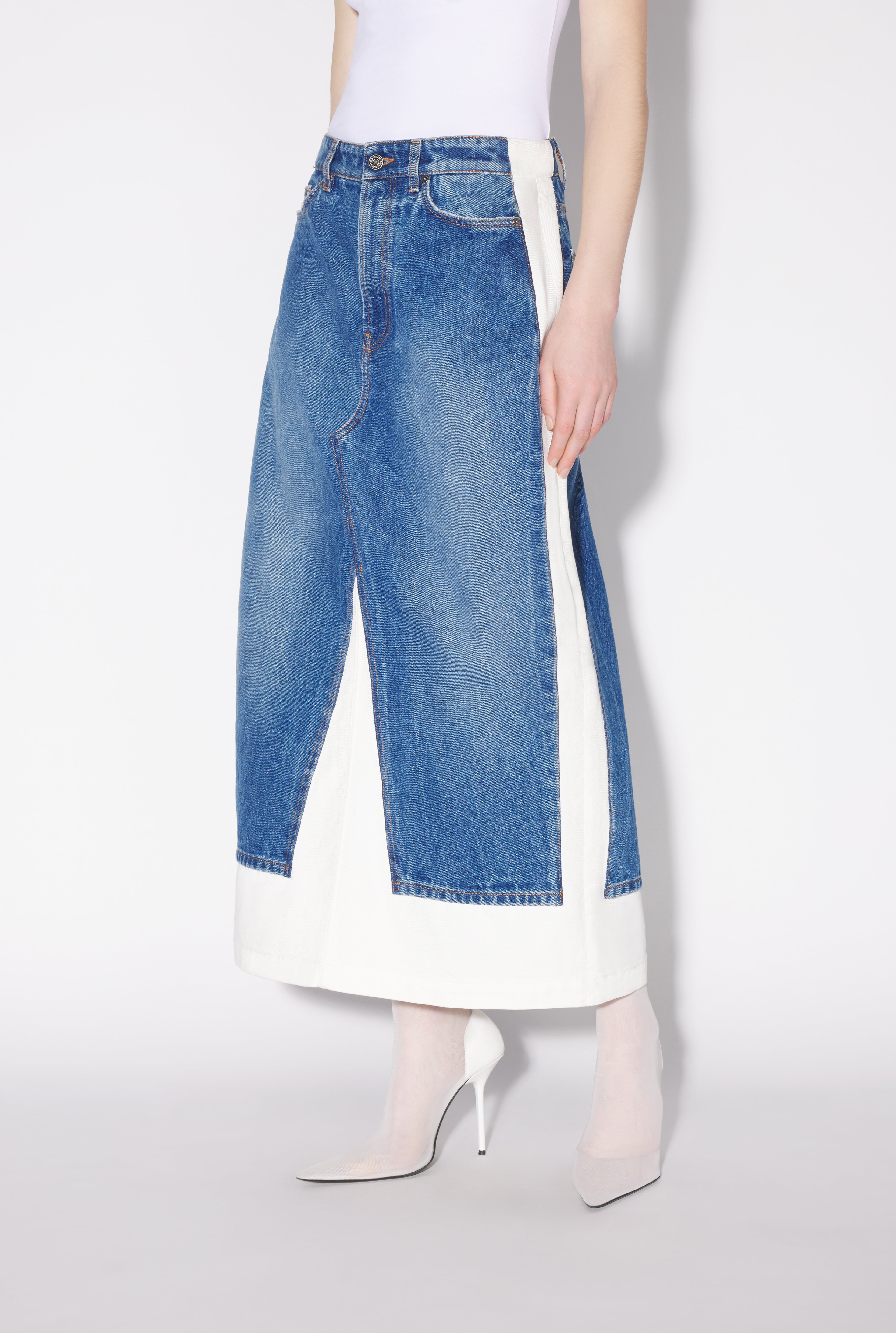 The Trompe-l'œil Denim Skirt