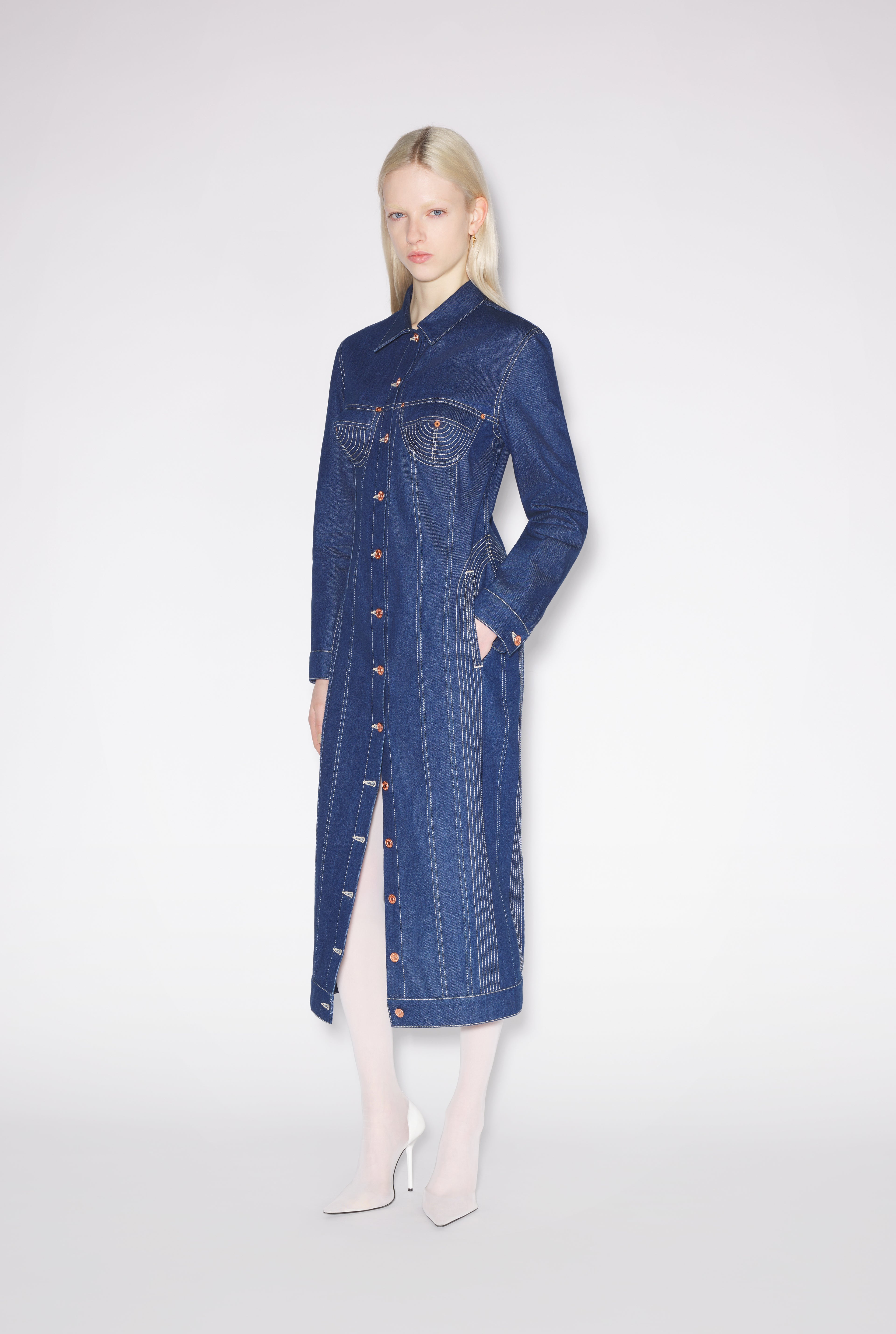 The Conical Denim Coat