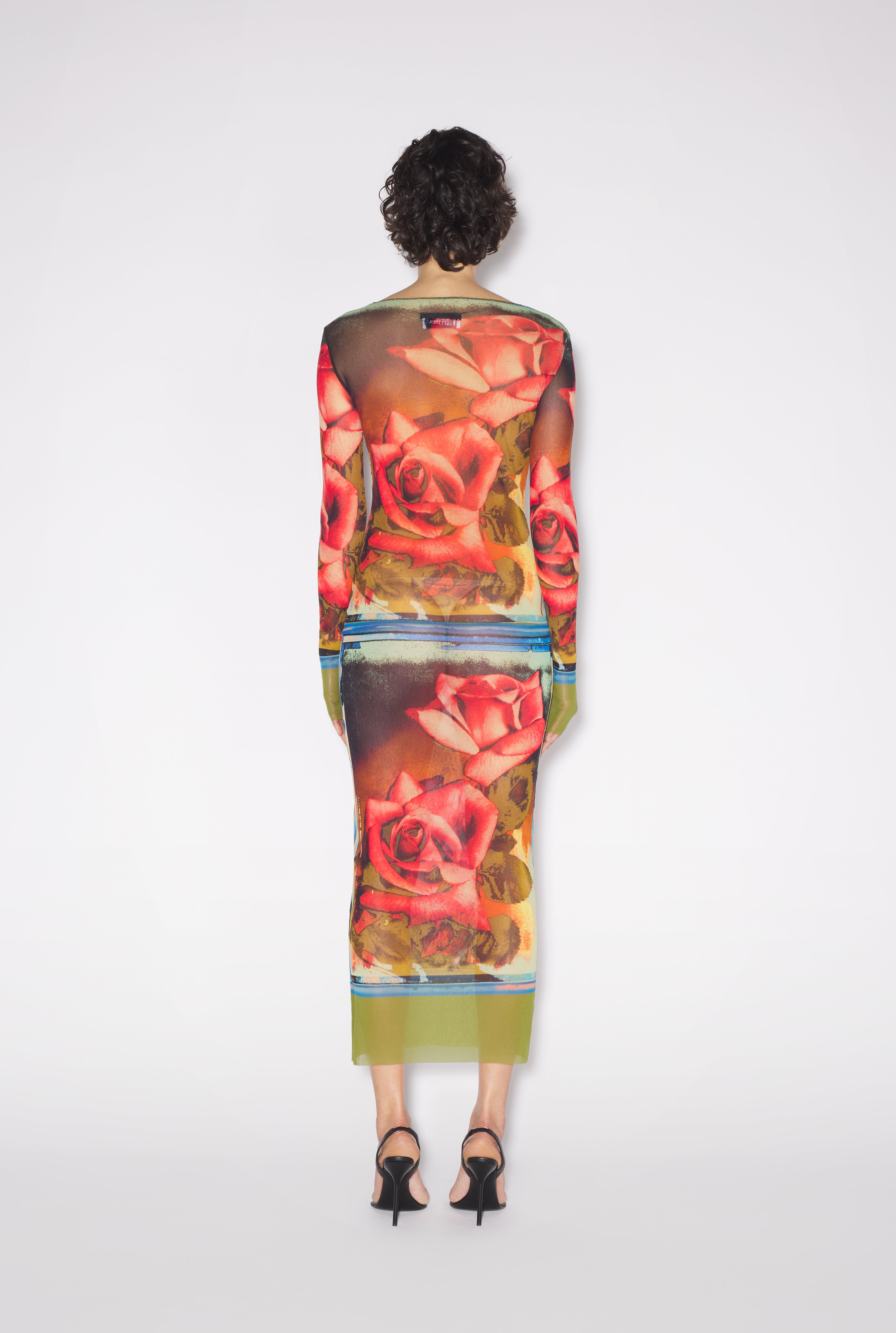 The Long Red Roses Dress  