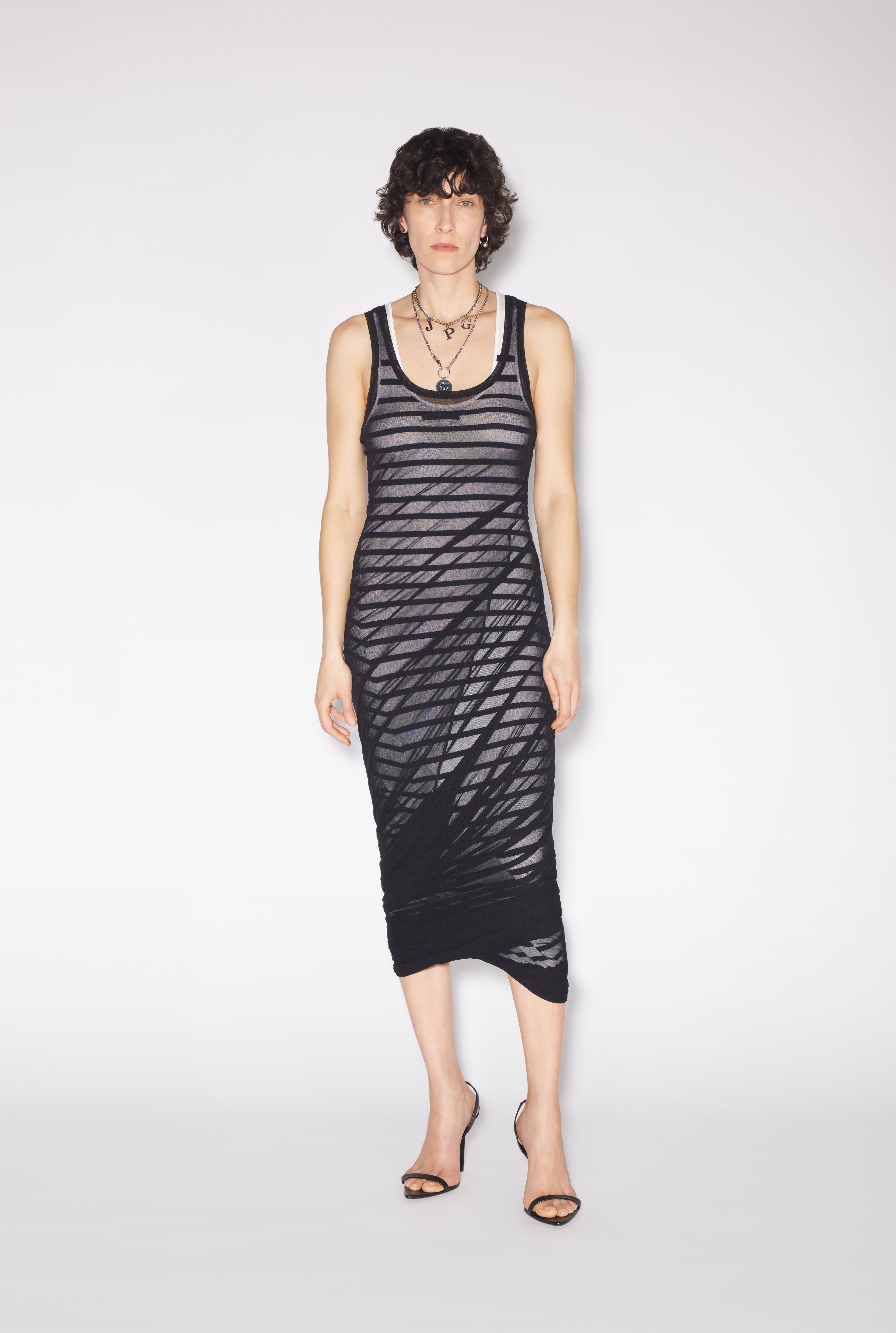The Mid-Length Knit Marinière Dress