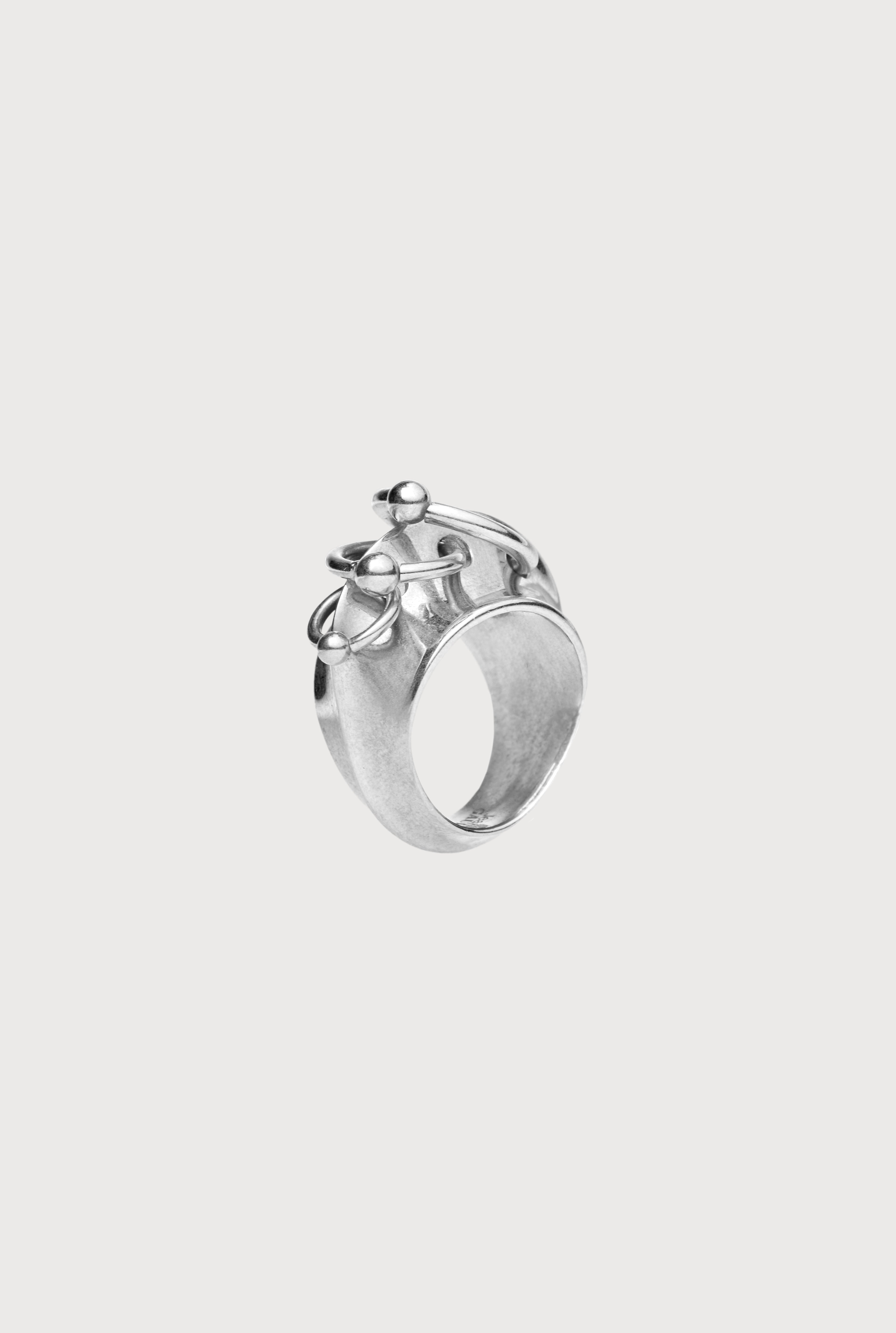 The Silver-Tone Piercing Ring