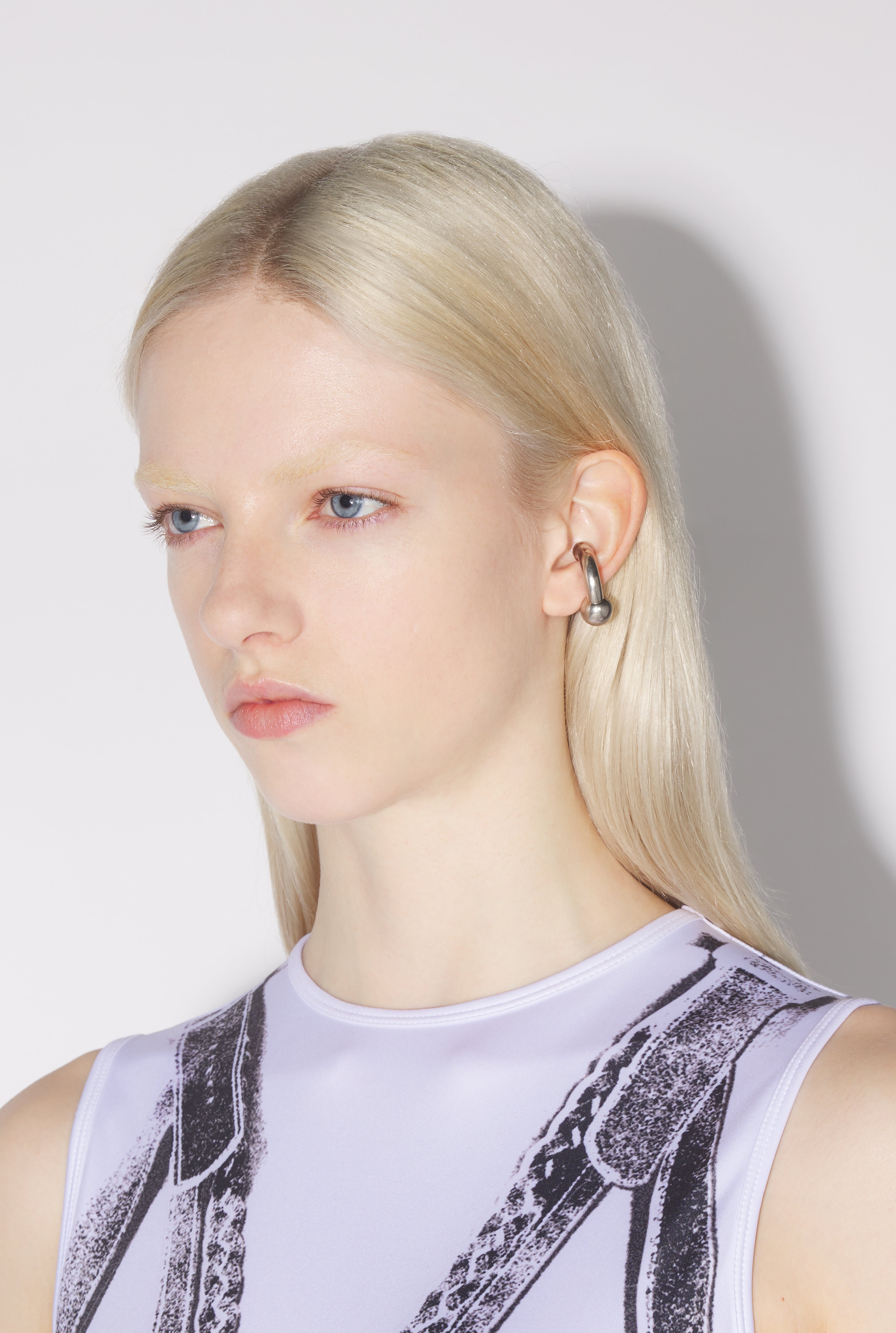 The Silver-Tone Piercing Ear Cuff