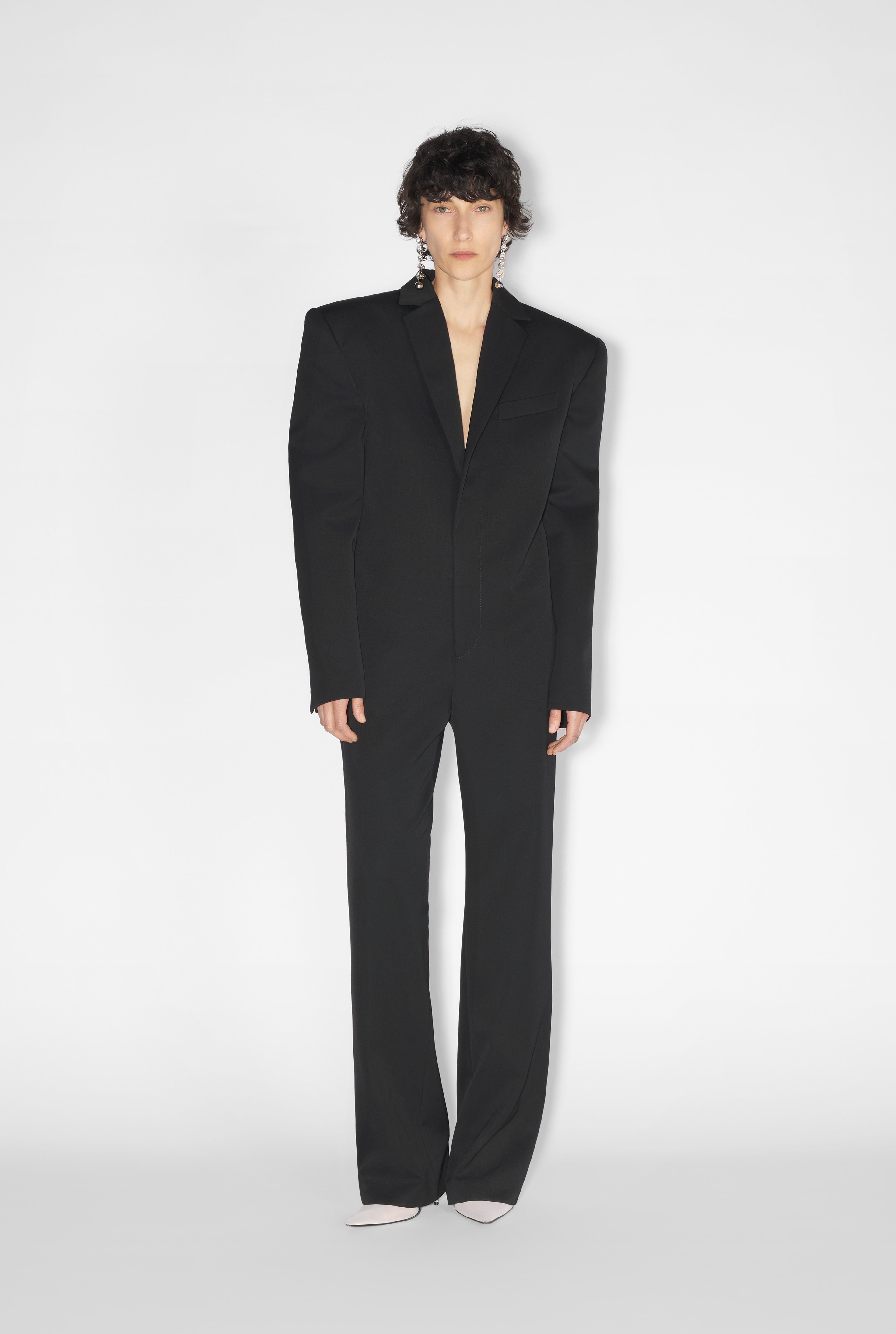 The Lace-Up Suit Jumpsuit