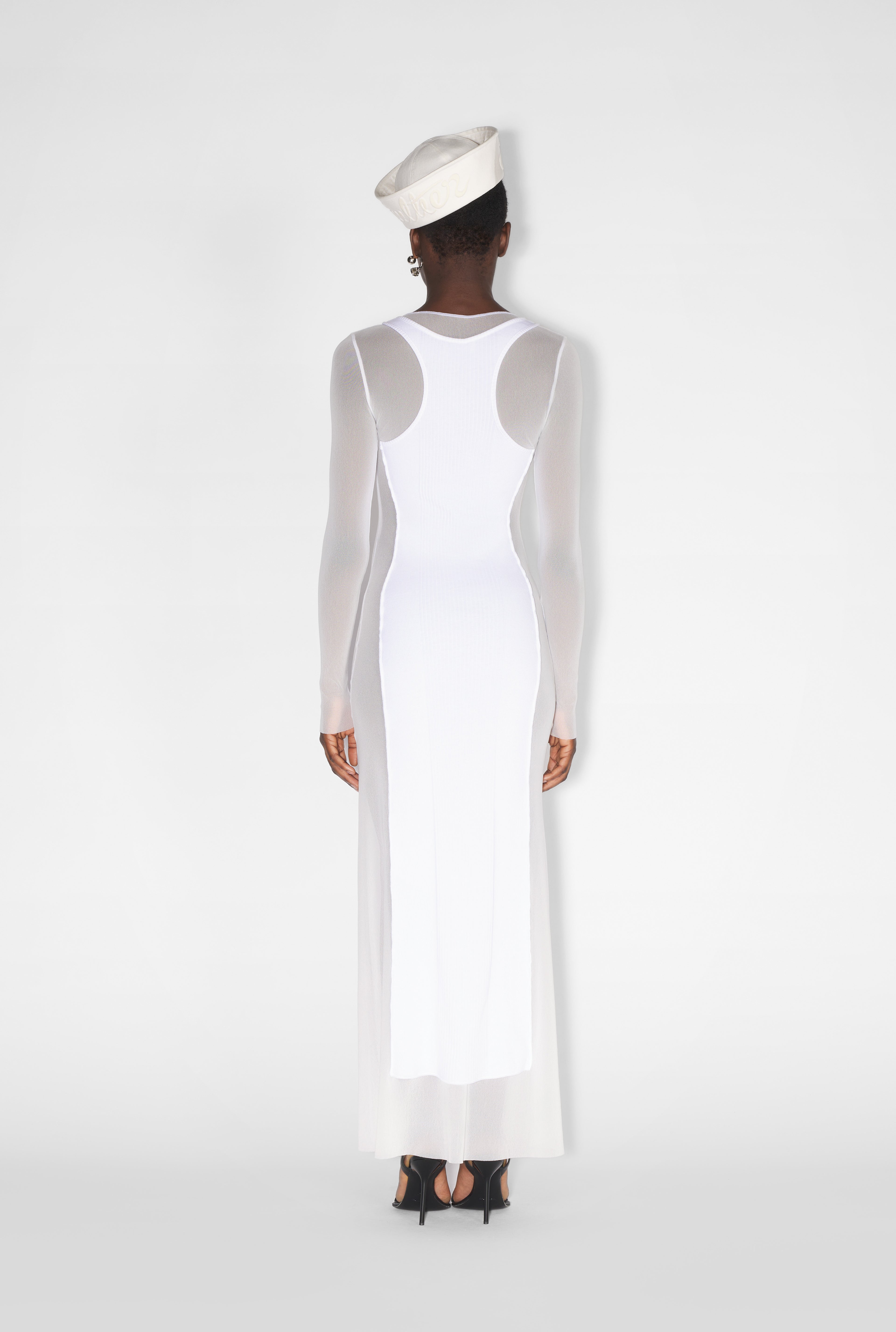 The Long White Petit Grand Dress