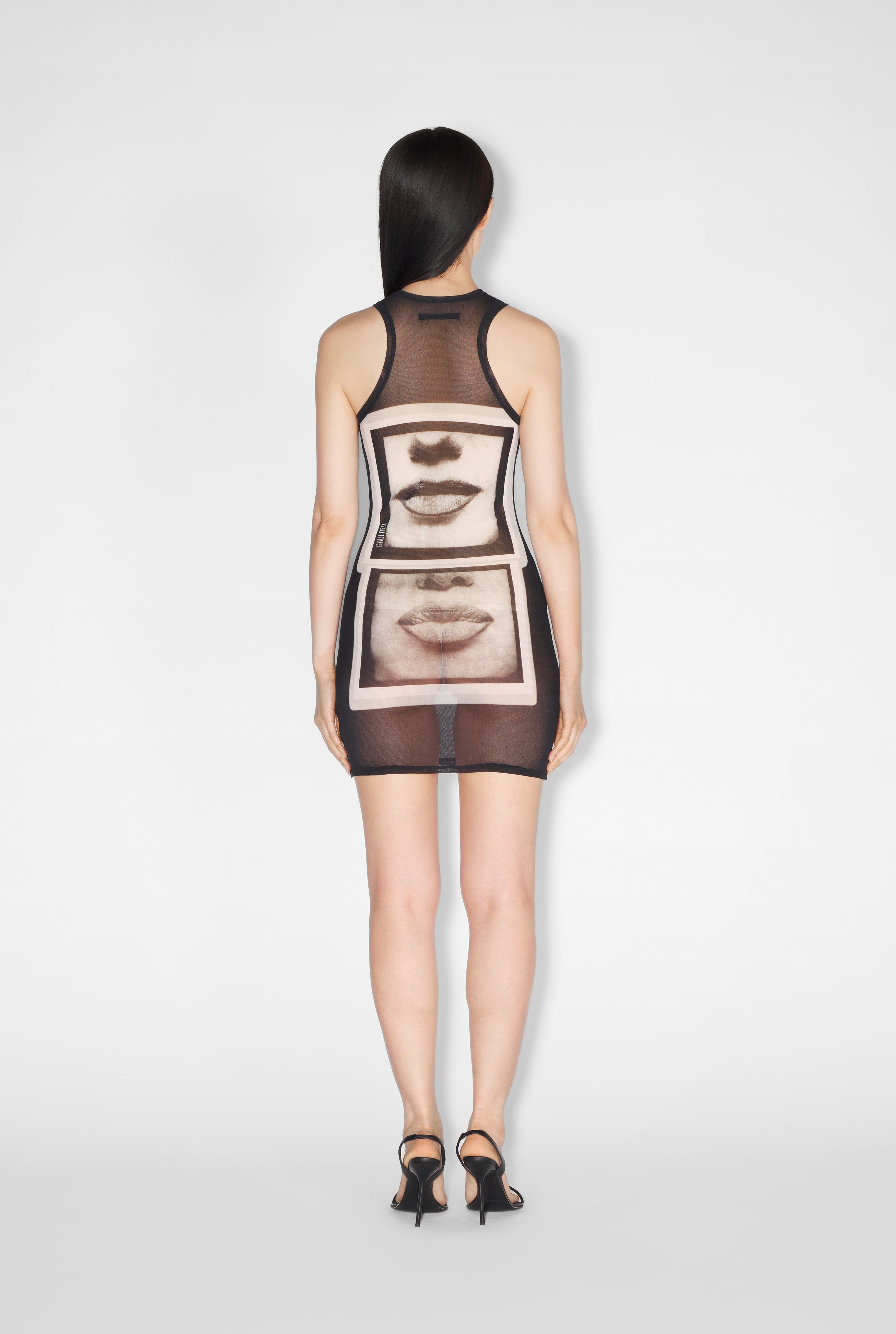 The Short Black Eyes and Lips Dress