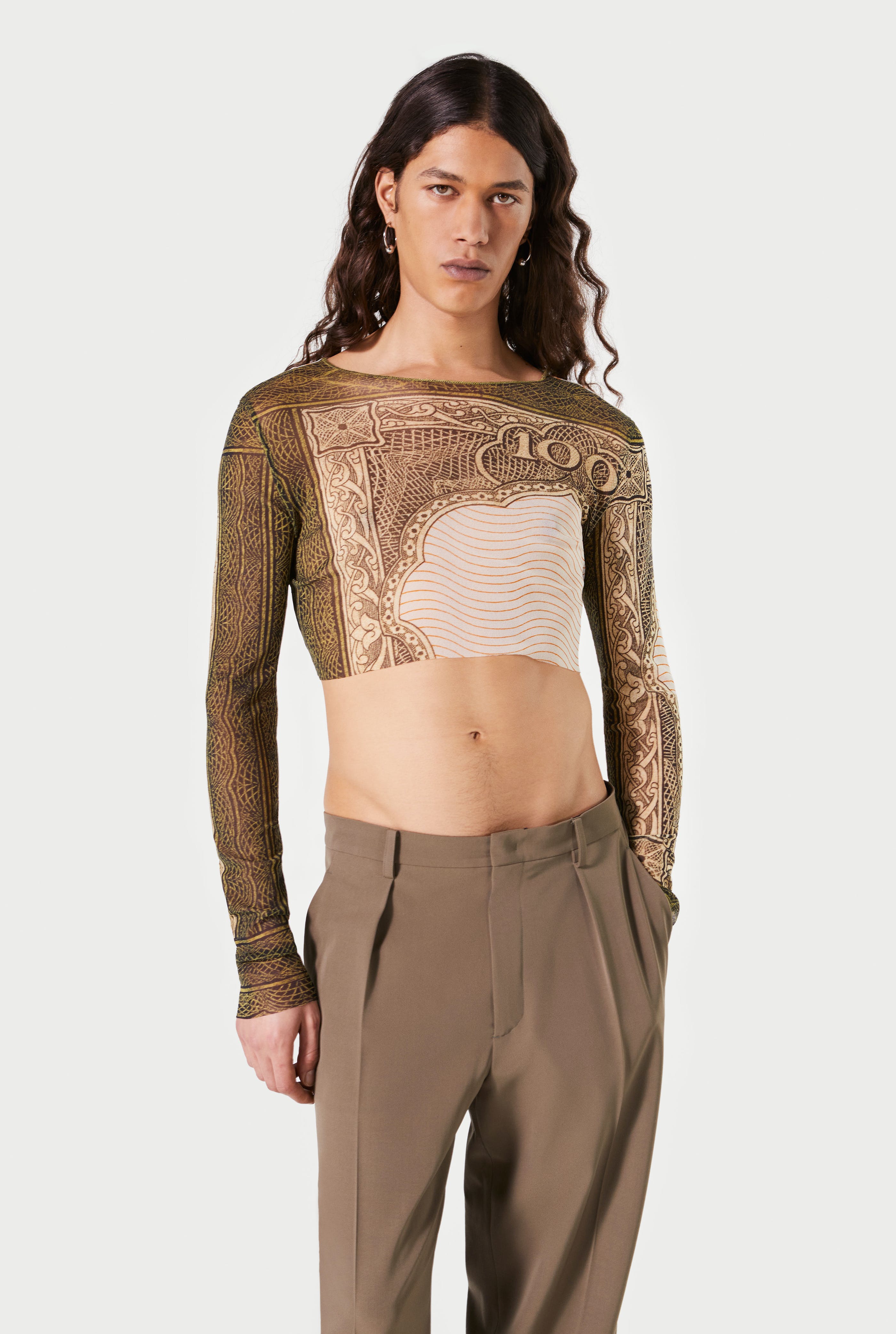 Jean Paul Gaultier - The cartouche Crop Top Jean Paul Gaultier