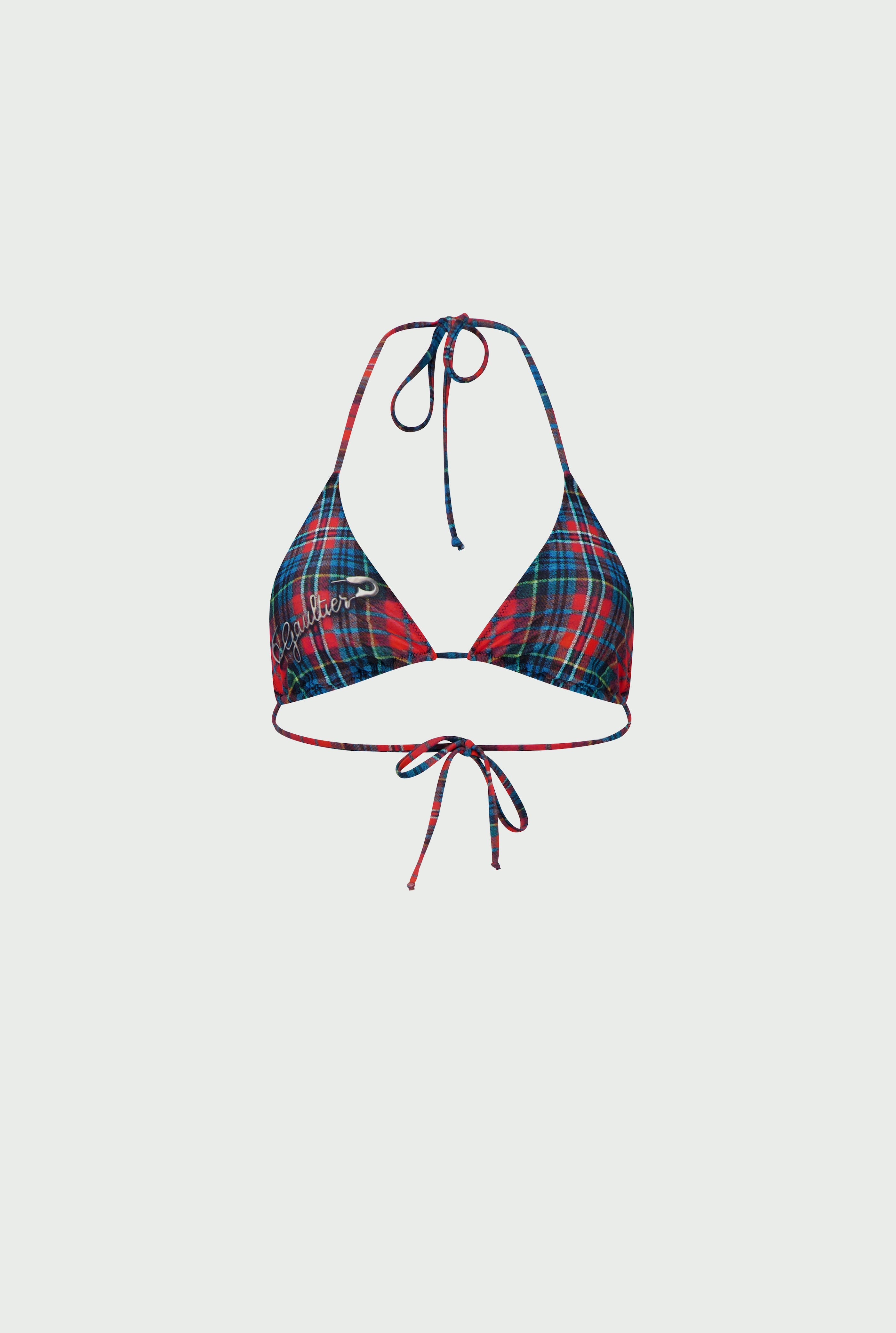 The Tartan Bikini Top