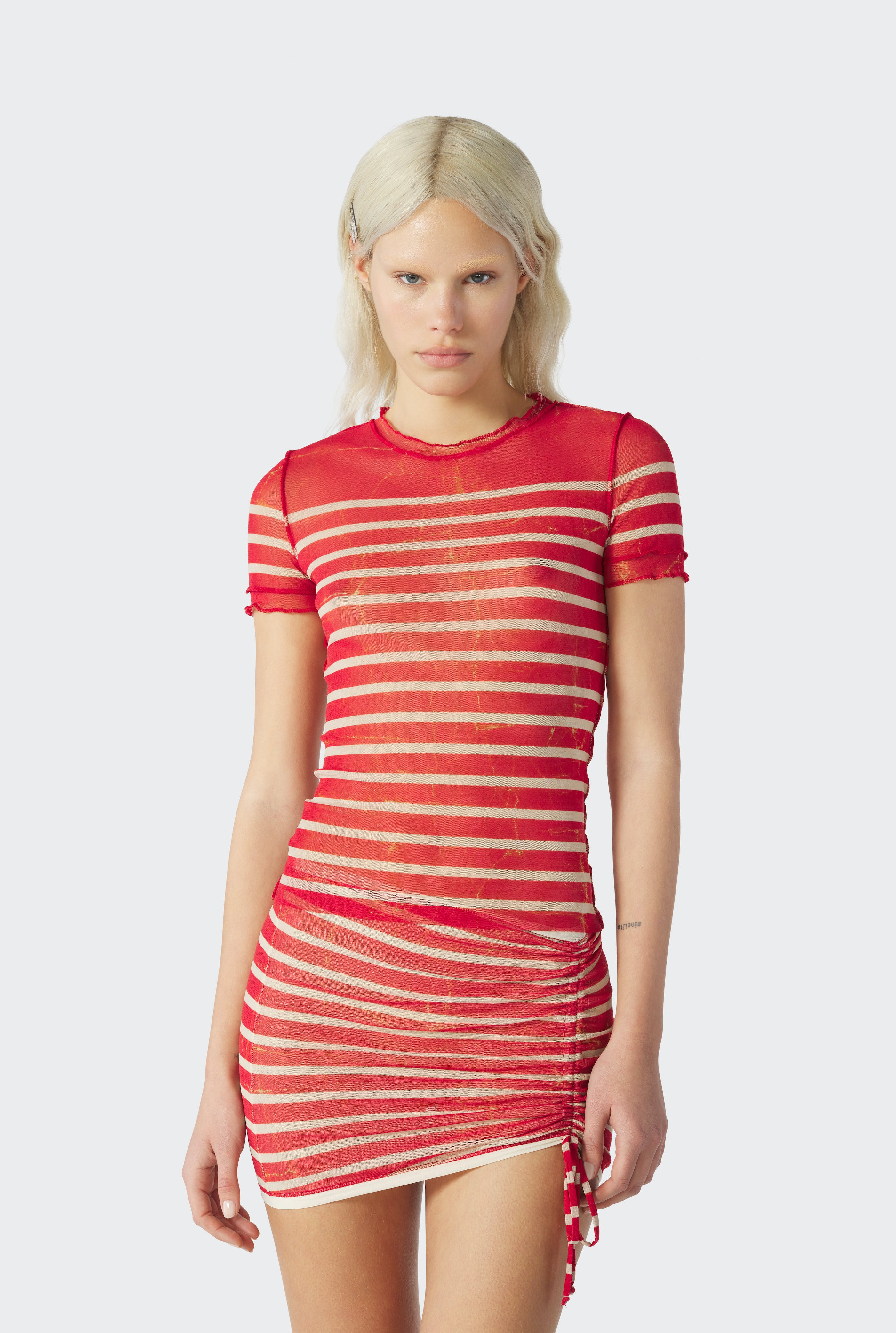 The Red “Crackling” Sailor Top