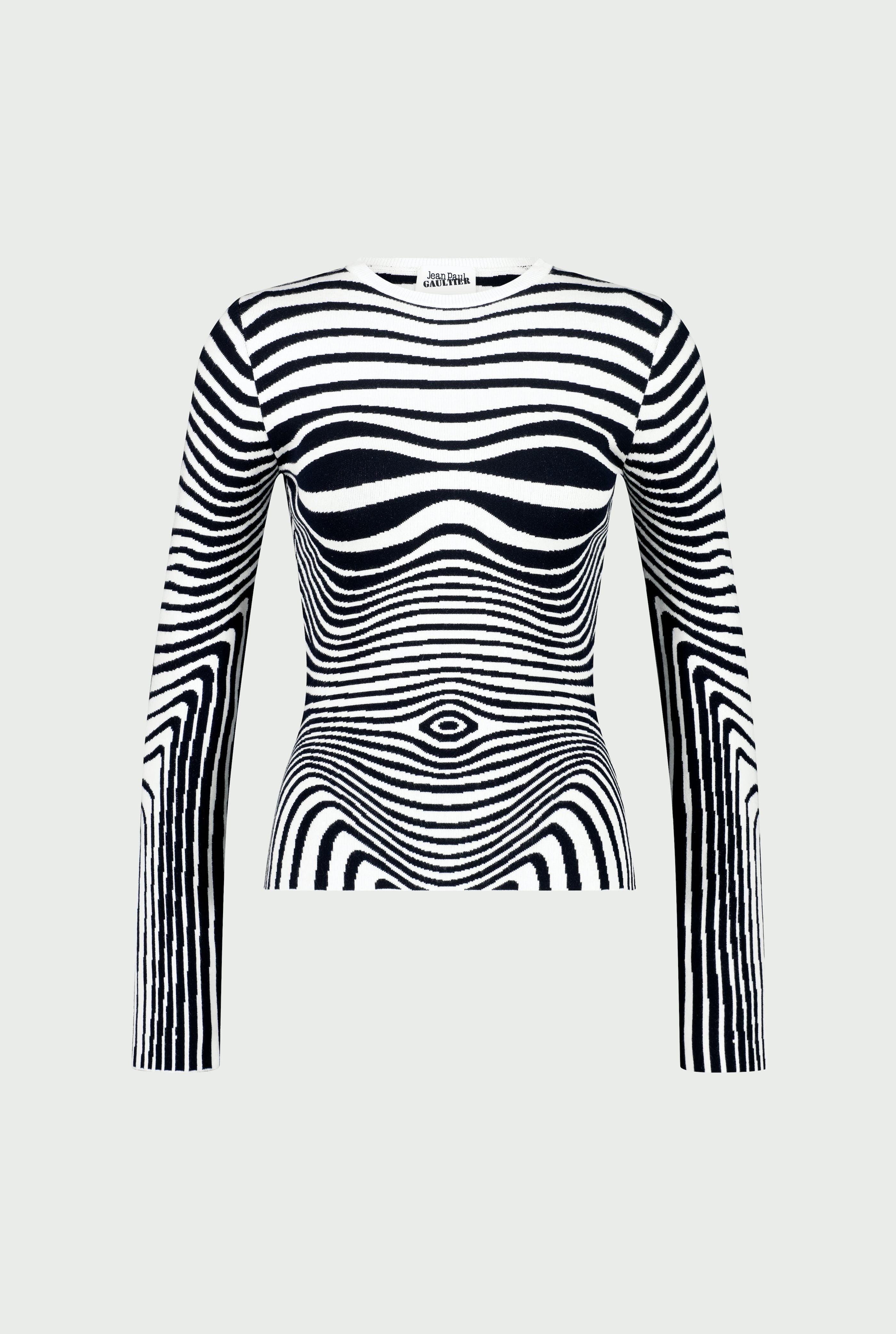 The Navy Blue Body Morphing Knit Top