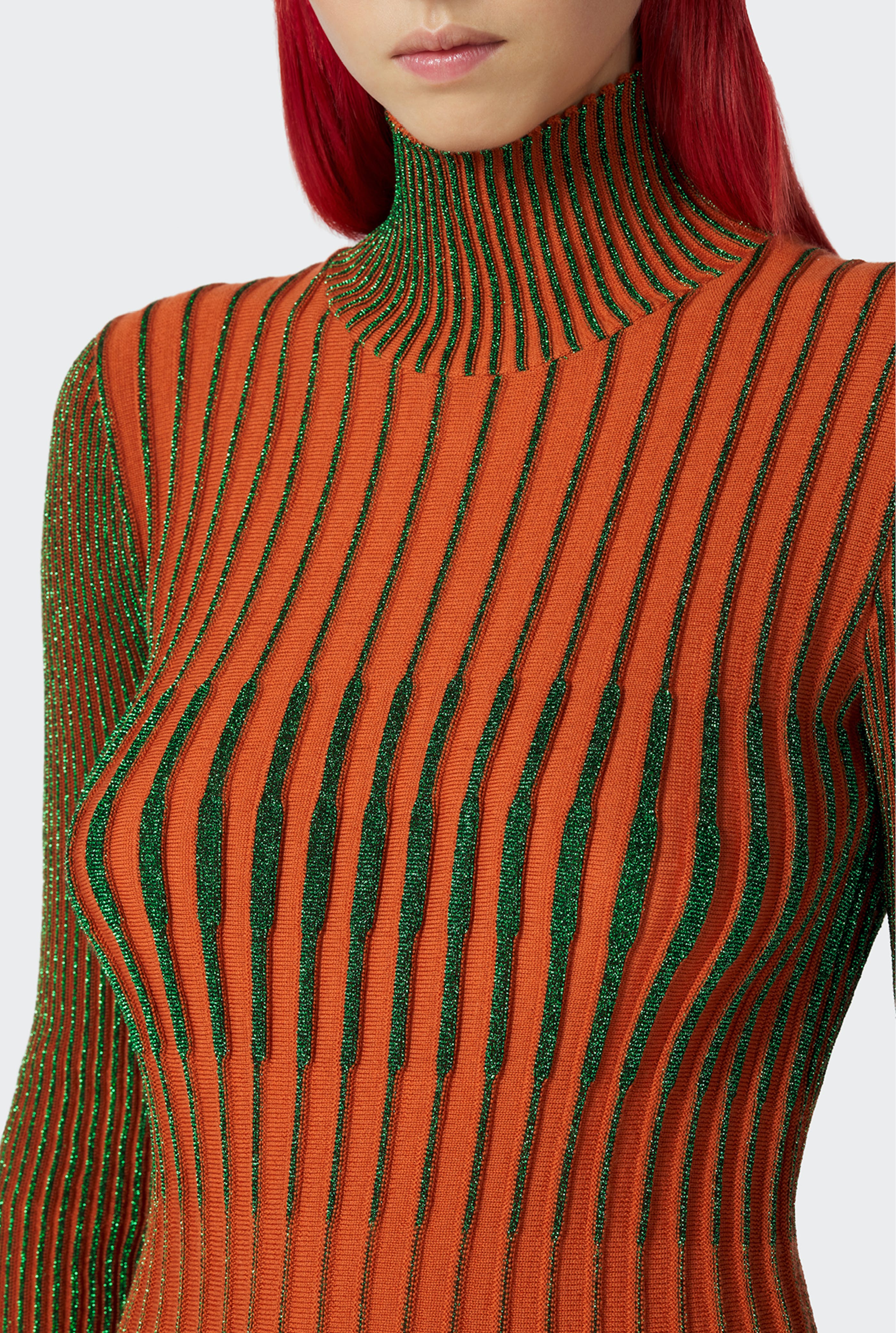 Jean Paul Gaultier - Jean Paul Gaultier | The Orange Cyber Knit Dress
