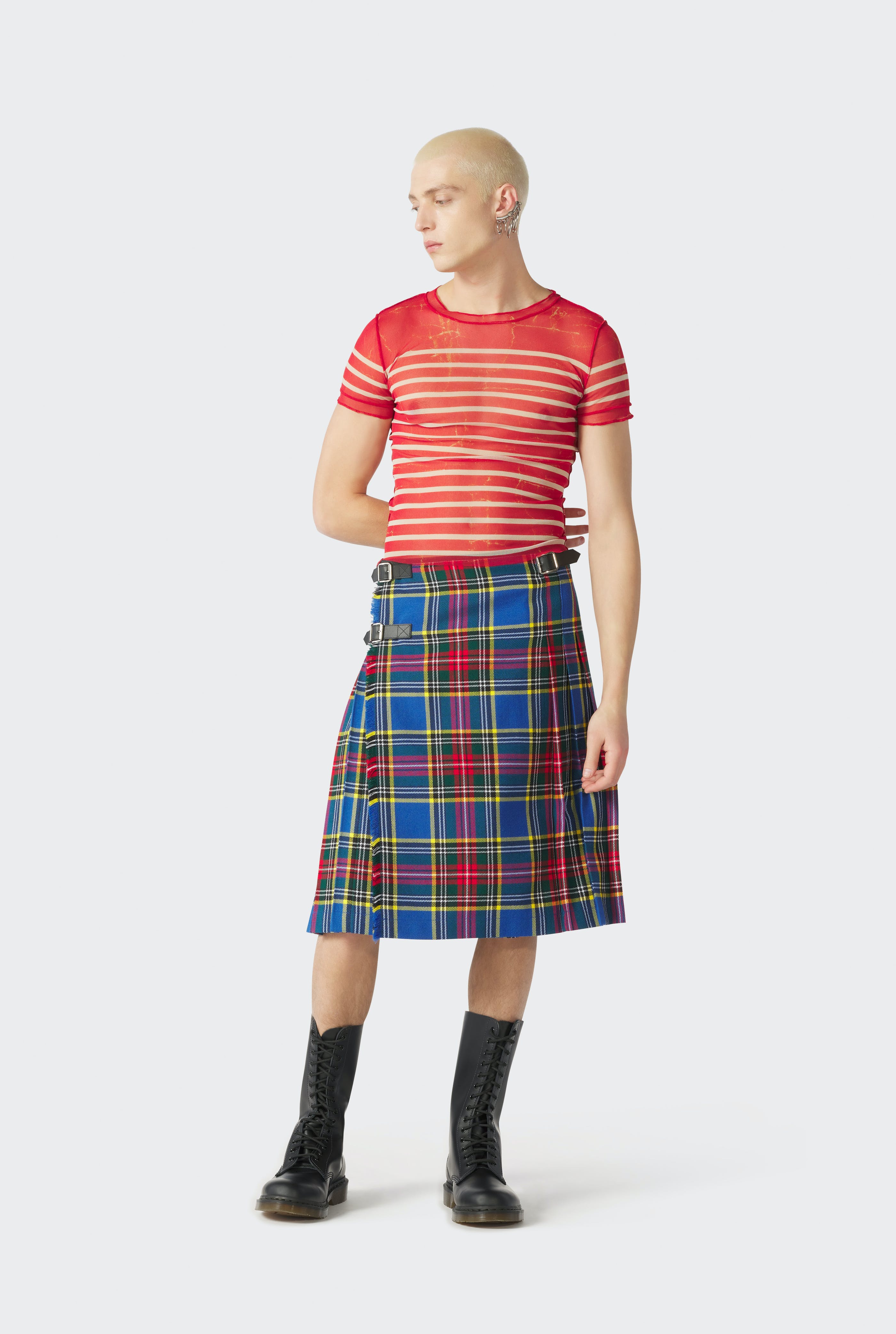 The Red “Crackling” Sailor Top