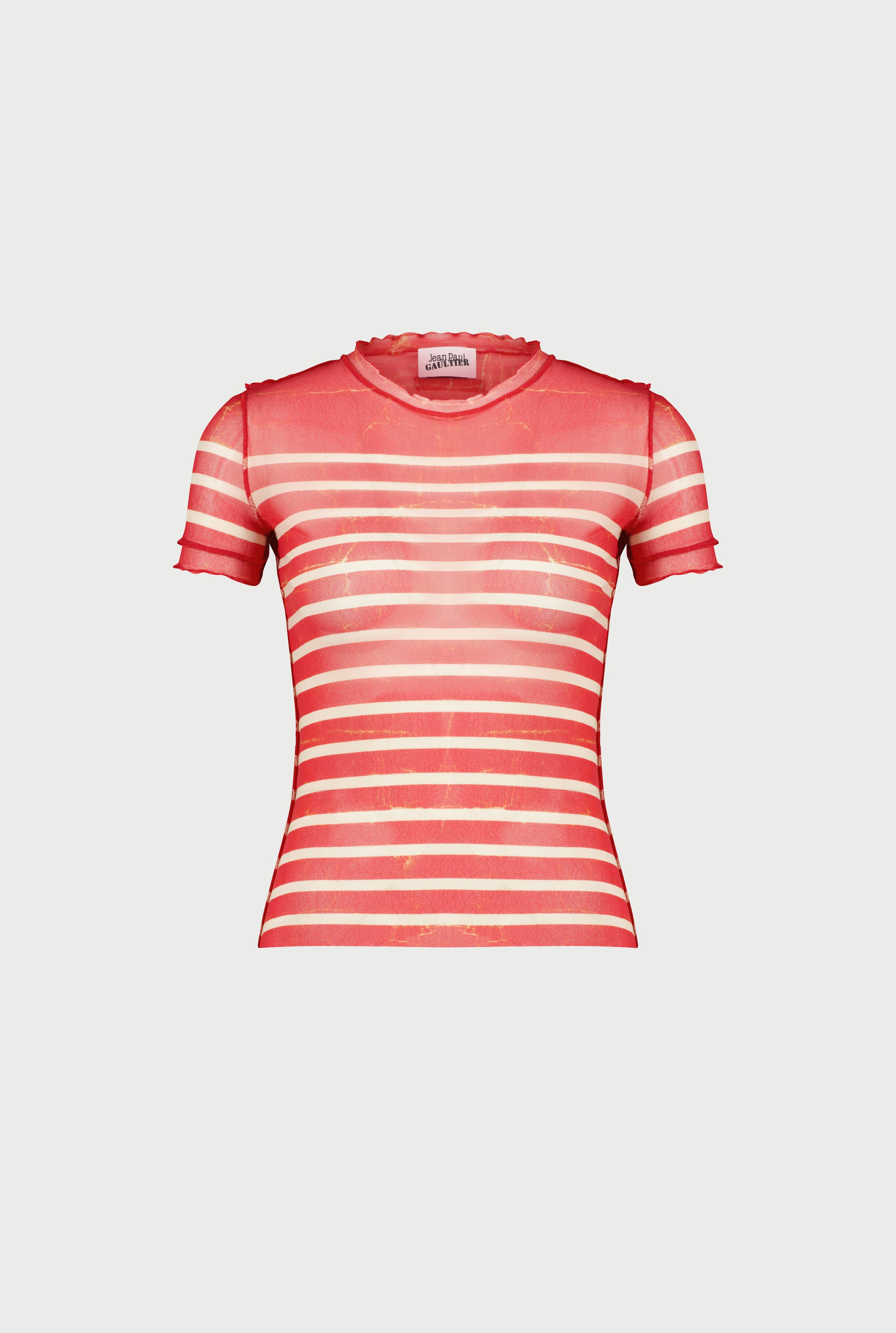 The Red “Crackling” Sailor Top