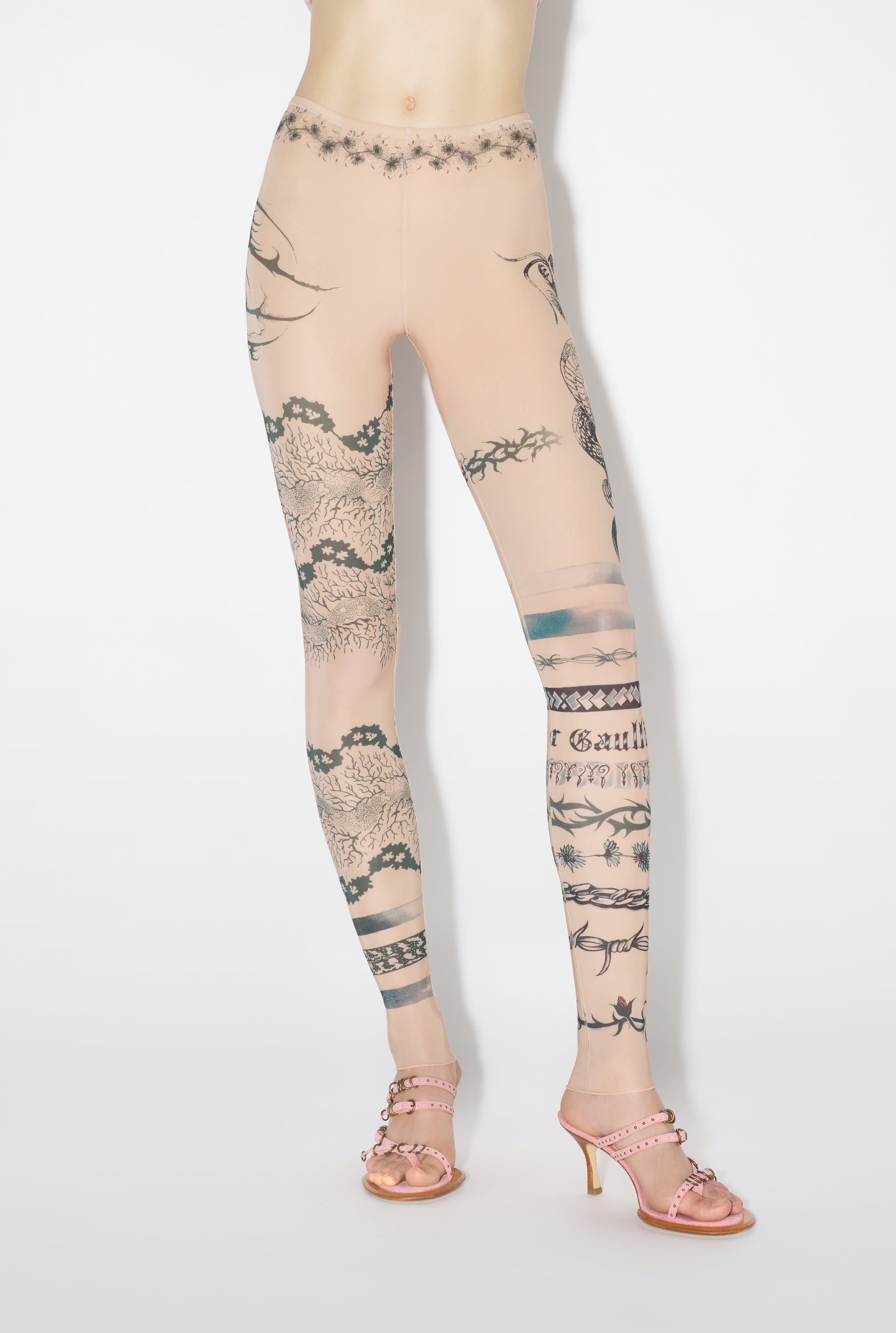 Vetements Logo Tattoo Tights