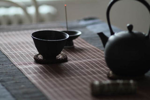 tea ceremony with natural incense sticks, aloeswood, high quality 