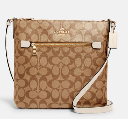 Coach Women's Crossbody Shoulder Bag Pennie In Colorblock, Gold/Chalk  Multi: Buy Online at Best Price in UAE 