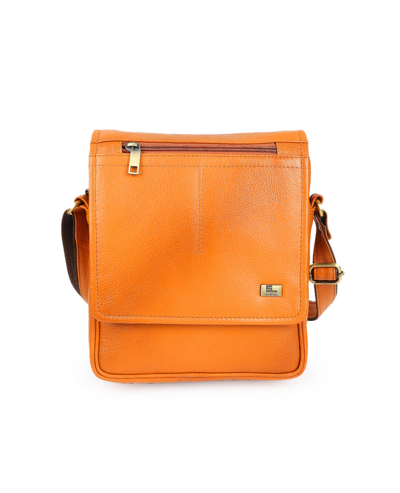 11618 Messenger Bag (Brown) – Sreeleathers Ltd