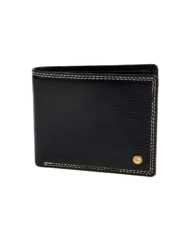 14914 Men Leather Wallet (BLACK) – Sreeleathers Ltd