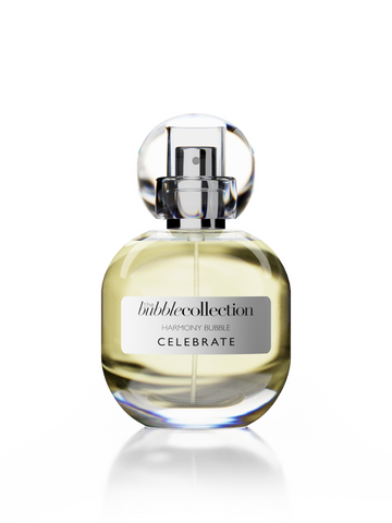 Celebrate by The Bubble Collection. The uplifting, citrus, aromatic eau de toilette by the luxury, indie fragrance brand The Bubble Collection known for its innovative niche scents that are gender-neutral, vegan and certified cruelty-free.