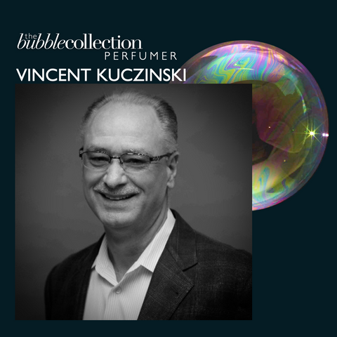 Vincent Kuczinski, Master Perfumer, creator of The Bubble Collection niche fragrances Celebrate and Santorini