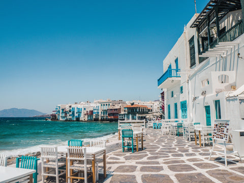 Mykonos, photo by Johnny Africa, one of the top Greek island recommendations by The Bubble Collection, the new niche fragrance brand making waves in the beauty industry.