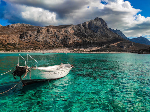 Balos Beach in Crete by Joshua Kettle, one of the Greek islands recommended by The Bubble Collection, the new niche fragrance brand making waves in the beauty industry.