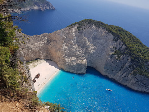 Navagio Beach, Zakynthos, photo by Yong Eui Choi, one of the islands recommended by The Bubble Collection, the hot new niche fragrance brand that is making waves in the beauty industry