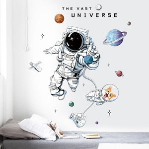 Outer Space Wall Stickers For Kids Wall Decor