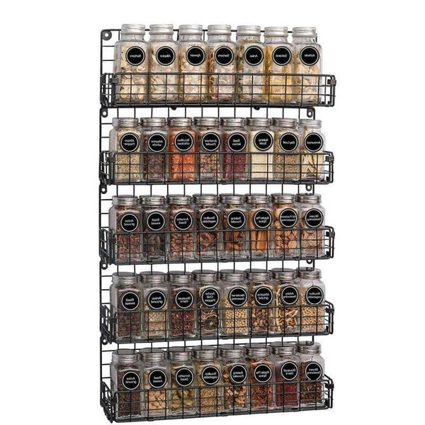 5-Tier Wall Mounted Spice Rack