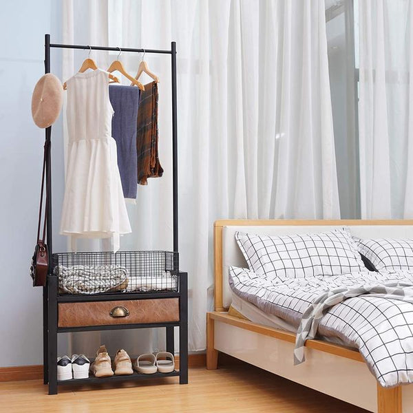 Coat Rack With Storage