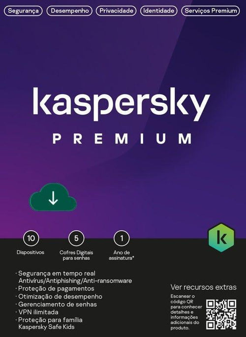 Antivírus Kaspersky Standard 2022 10 Dispositivos 1 Ano ESD - KL1041KDKFS