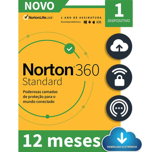 Antivírus Norton 360 Standard 1 Device 12 Meses 21405595 IS