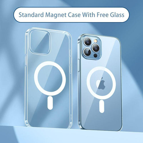 Capa Magnética Transparente Baseus para iPhone 14 13 12 11 Pro Max