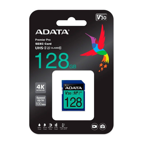 Cartão de Memória Adata 128GB - ASDX128GUI3V30SI