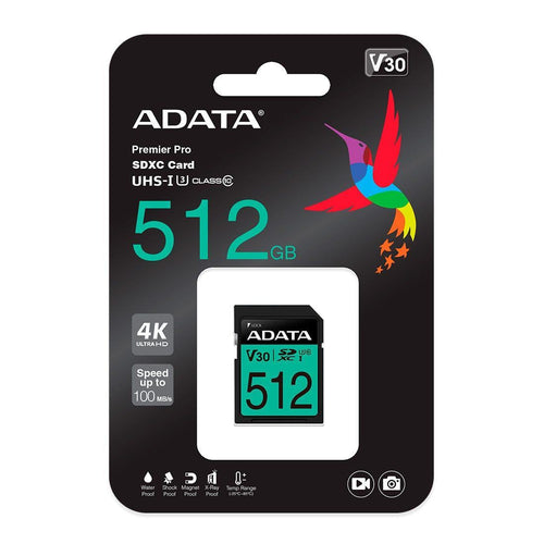 Cartão de Memória Adata 512GB - ASDX512GUI3V30SI