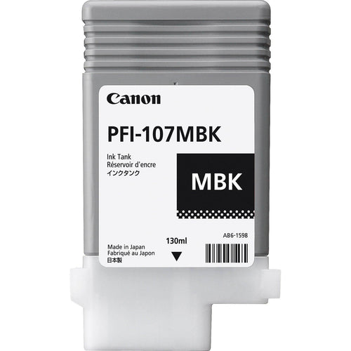 Cartucho de Tinta Canon PFI-107 MBK-130ml 6704B001AA