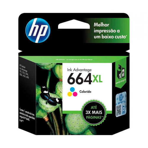 Cartucho de Tinta HP 664XL Color F6V30AB