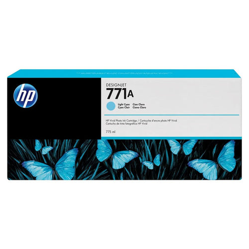 Cartucho de Tinta HP 771A Ciano Claro PLUK 775 ml B6Y20A