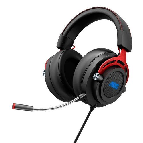 Headset Gamer AOC GH300RB2B/FG STEREO USB P3 LED GH300RB2B