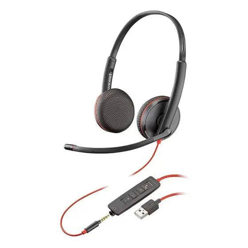 Headset Poly Blackwire C3225 Stereo USB-A c/P2 209747-101i-B