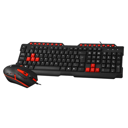 Kit Teclado e Mouse C3 Tech Gamer USB LED Vermelho - GK-20BK