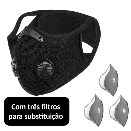 Máscara Esportiva com Filtro de Carvão Ativado Anti-Poluição (Corrida e Ciclismo) WestBiking®