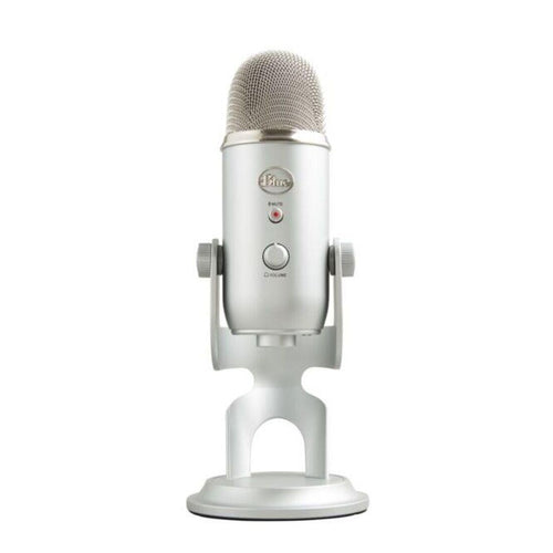 Microfone Logitech Blue Yeti Prata usb 988-000103
