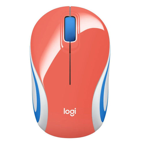 Mini Mouse Logitech M187 Coral sem Fio 910-005362-C