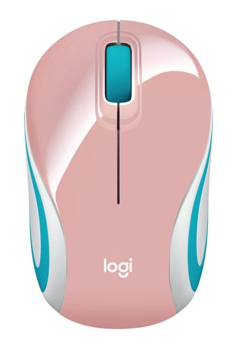 Mini Mouse Logitech M187 Rosa Sem Fio - 910-005364