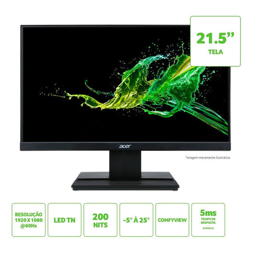 Monitor Acer 21.5'' LED FULL HD VESA VGA HDMI - V226HQL