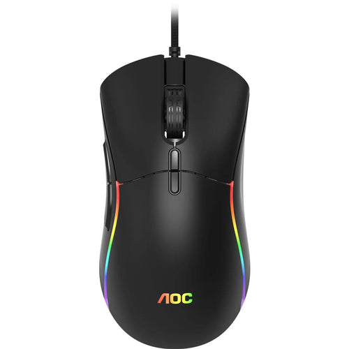 Mouse Gamer AOC 12000DPI RGB Ajuste De Peso - GM310B/FG