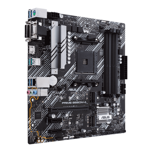 Placa Mãe Asus Prime B550M-A AM4 DDR4 MATX - 90MB14I0-C1BAY0