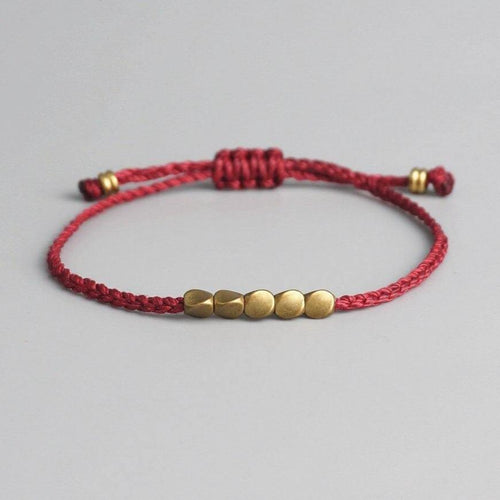 Pulseira Tibetana - Contas de Cobre