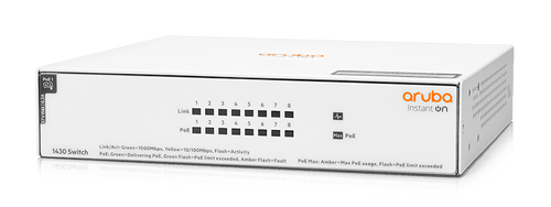 Switch HPE Aruba Instant On 1430 8G Class4 PoE 64W - R8R46A