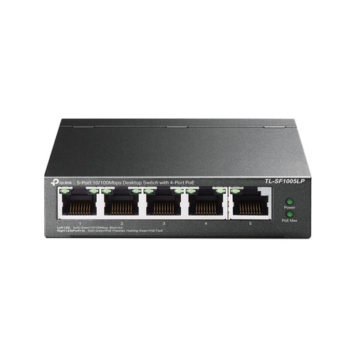 Switch TP-LINK de Mesa 5 Portas 10/100 4P PoE TL-SF1005LP